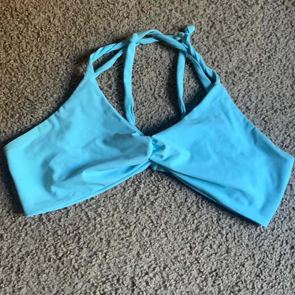 Fused Hawaii Light Blue Bikini Top